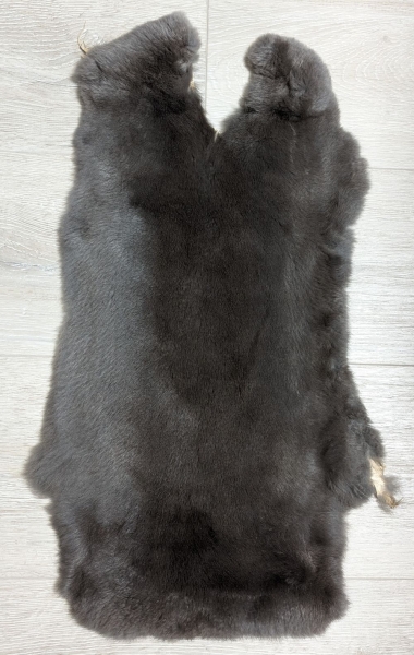 Kaninchenfell Rexkanin dunkelgrau Nr. 70