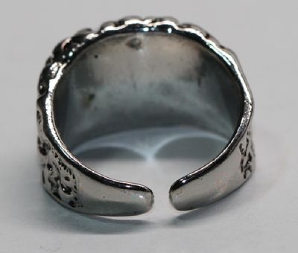 Ring Drachenauge silbern blau