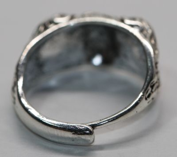 Ring Greifvogel silbern rosa