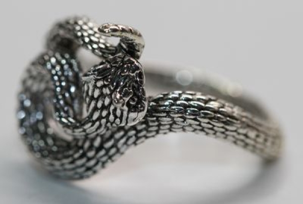 Ring Viper silbern