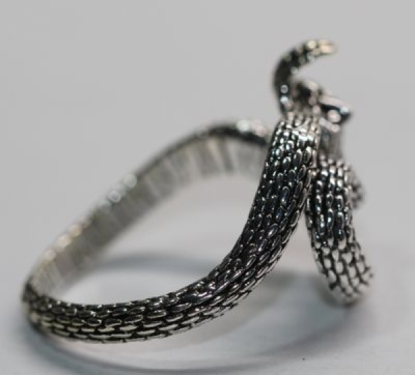 Ring Viper silbern