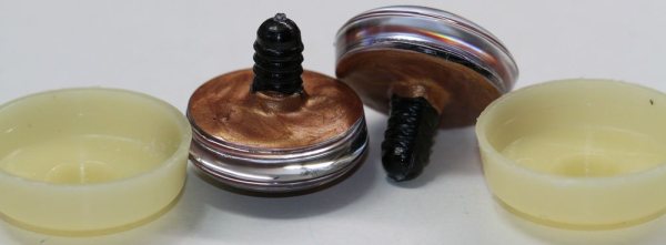 Sicherheitsaugen trapezoid 30 mm Copper irisierend metallic Schielaugen 4