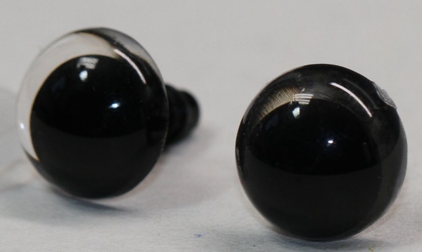 1 Paar Sicherheitsaugen 12 mm Schielaugen transparent