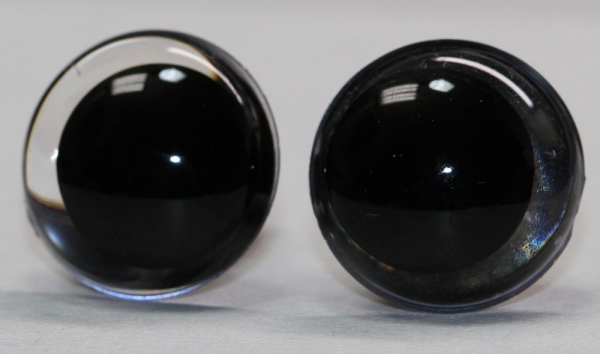 1 Paar Sicherheitsaugen 16 mm Schielaugen transparent