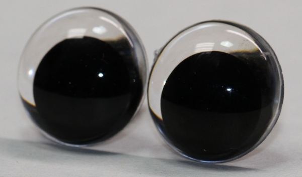 1 Paar Sicherheitsaugen 18 mm Schielaugen transparent