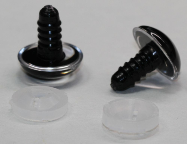 Sicherheitsaugen 18 mm Schielaugen transparent 3