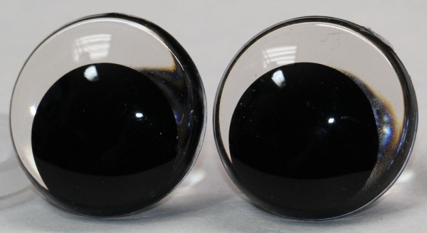 1 Paar Sicherheitsaugen 23 mm Schielaugen transparent
