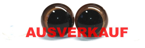 1 Paar Sicherheitsaugen 14 mm rosegold metallic Schielaugen