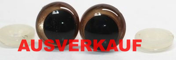 1 Paar Sicherheitsaugen 18 mm rosegold metallic Schielaugen