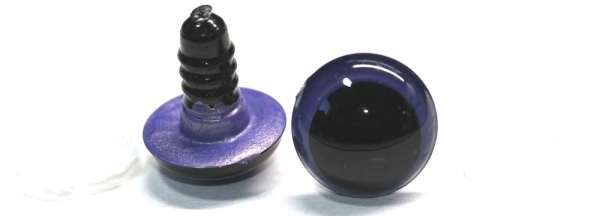 1 Paar Sicherheitsaugen 16 mm violettgold metallic Schielaugen