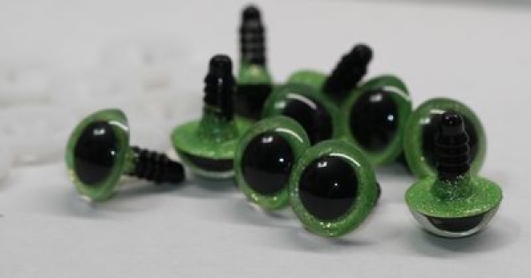 Sonderangebot: 5 Paar Sicherheitsaugen 14 mm Glitter