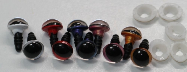 Sonderangebot: 5 Paar Sicherheitsaugen Katze Drache 10 mm