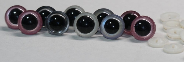 Sicherheitsaugen undurchsichtig opak