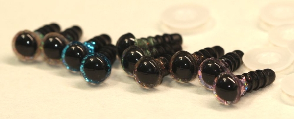 Sonderangebot: 5 Paar Sicherheitsaugen 6 mm Glitter