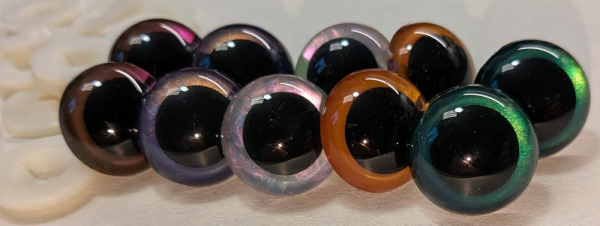 Sicherheitsaugen undurchsichtig opak