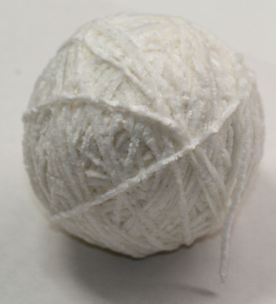 Wolle Schewe Chenille 48 g 100 % Polyacryl Farbe weiß Rest