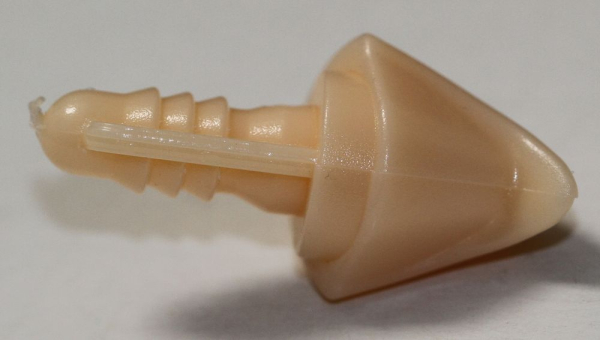 Sicherheitsnase 17 mm x 14 mm x 14 mm Schnabel hart hautfarben mit Sicherheitsscheibe