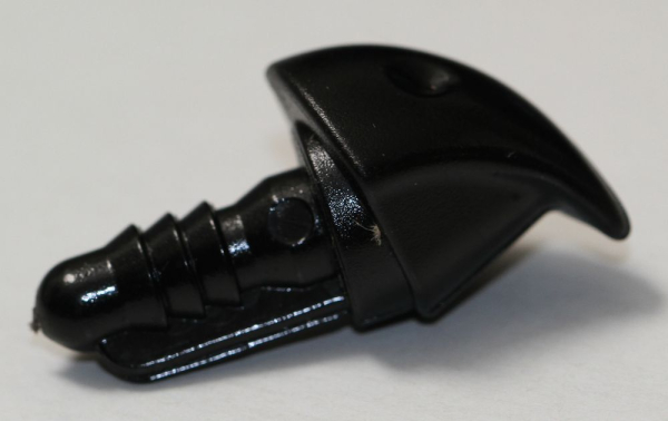 Sicherheitsnase 17 mm x 14 mm x 14 mm Schnabel hart schwarz mit Sicherheitsscheibe