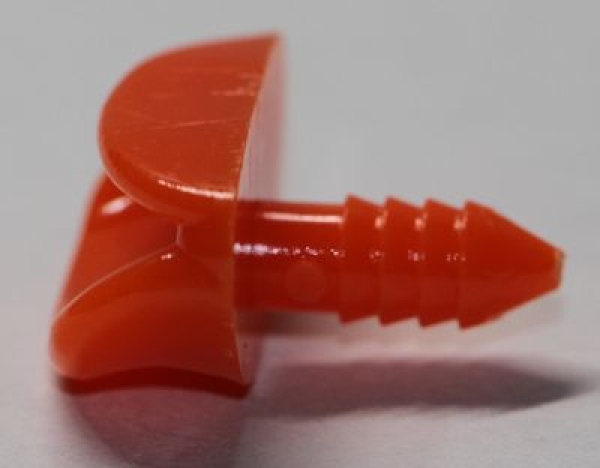 Sicherheitsnase 24 x 13 mm Schnabel hart orange glänzend mit Sicherheitsscheibe