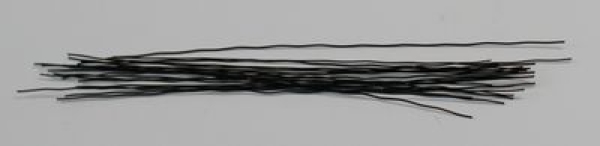 20 Stück Schnurrhaare aus Kunststoff schwarz ca. 9,5 cm