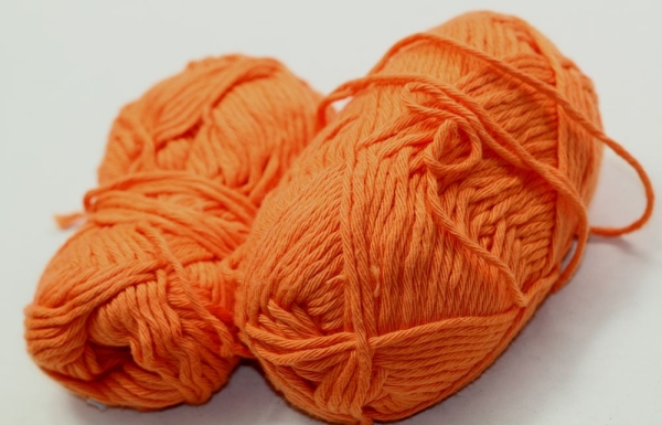 Woll Butt Schulgarn 70g orange 100% Baumwolle Rest