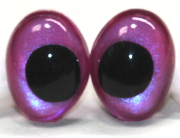 Augen tropfenförmig blauviolett metallic
