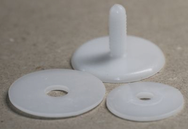 45 mm Sicherheits-Gelenk Teddygelenk Gelenkscheiben weiß einzeln