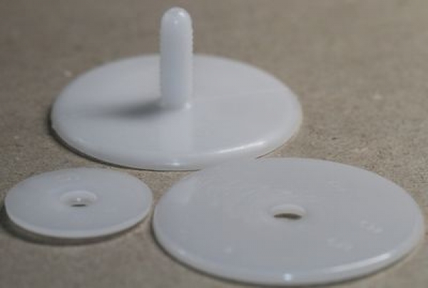 65 mm Sicherheits-Gelenk Teddygelenk Gelenkscheiben weiß einzeln
