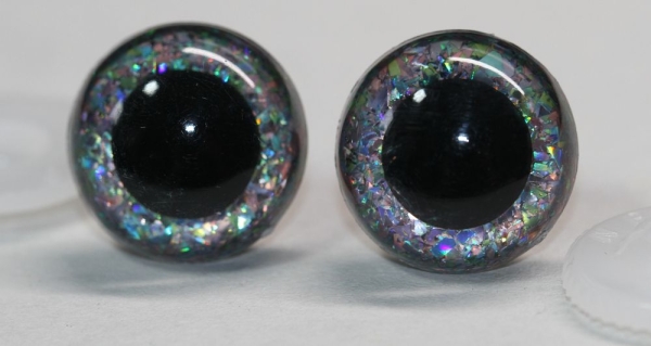 Sicherheitsaugen Unikat Glitter 16,5 mm Glitter Holo