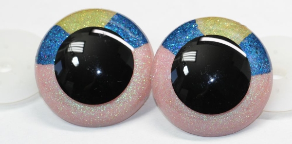 Sicherheitsaugen Unikat Glitter 60 mm