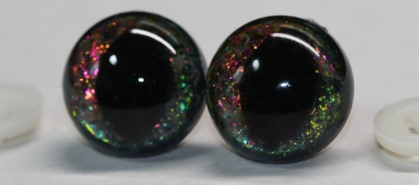 Sicherheitsaugen Katze Drache Unikat Holo irisierend 18 mm