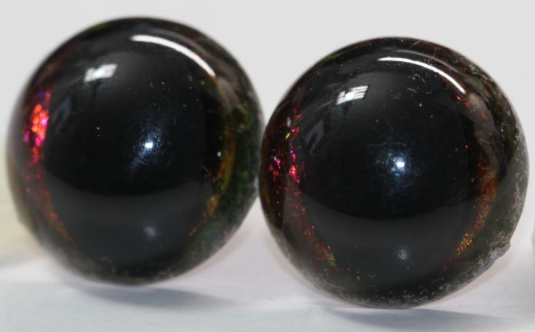 Sicherheitsaugen Katze Drache Unikat Mirror Chrome dunkel 21 mm