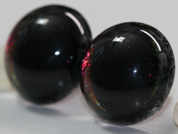 Sicherheitsaugen Katze Drache Unikat Mirror Chrome dunkel 21 mm