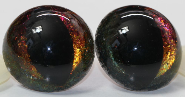 Sicherheitsaugen Katze Drache Unikat Mirror Chrome 30 mm