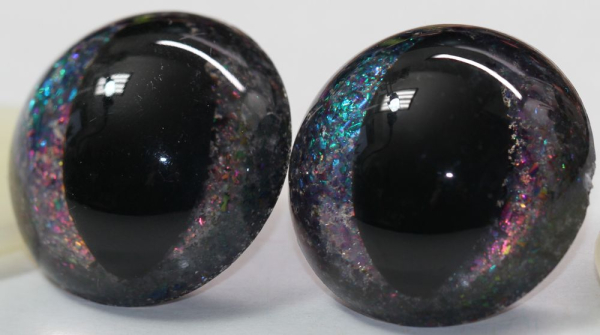 Sicherheitsaugen Katze Drache Unikat Mirror Chrome 30 mm