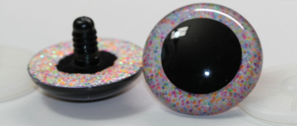 Sicherheitsaugen Unikat Glitter Konfetti 50 mm