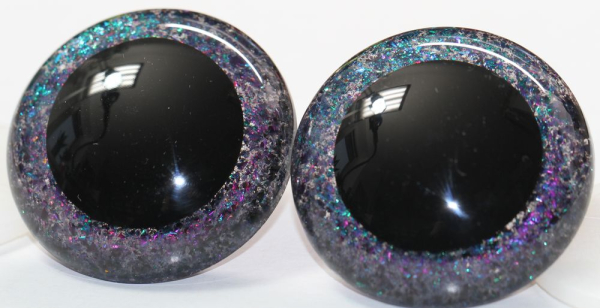 Sicherheitsaugen Unikat Glitter Prisma Color 60 mm