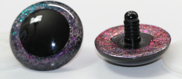 Sicherheitsaugen Unikat Glitter Prisma Color 60 mm