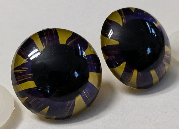 Sicherheitsaugen Unikat metallic 34 mm