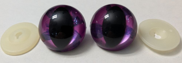 Sicherheitsaugen Katze Drache metallic 30 mm