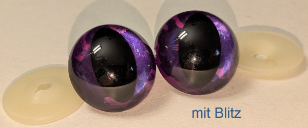 Sicherheitsaugen Katze Drache metallic 30 mm