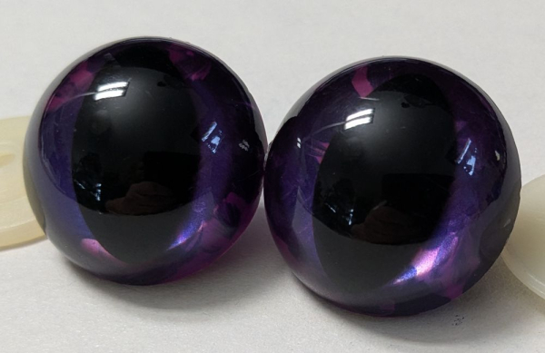 Sicherheitsaugen Katze Drache metallic 30 mm