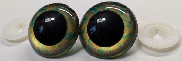 Sicherheitsaugen Unikat metallic 45 mm