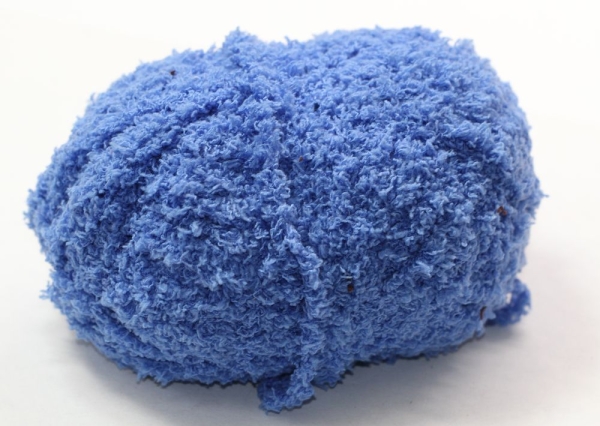 Wolle Viva Kuschelgarn 45 g 100 % Polyester Farbe blau Rest