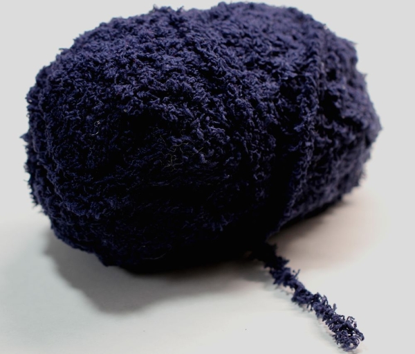 Wolle Viva Kuschelgarn 45 g 100 % Polyester Farbe dunkelblau Rest