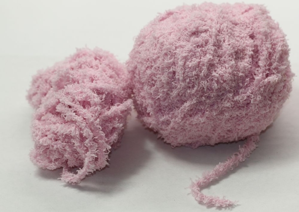 Wolle Viva Kuschelgarn 51 g 100 % Polyester Farbe rosa Rest