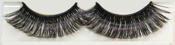 1 Paar Wimpern Kunsthaar schwarz selbstklebend