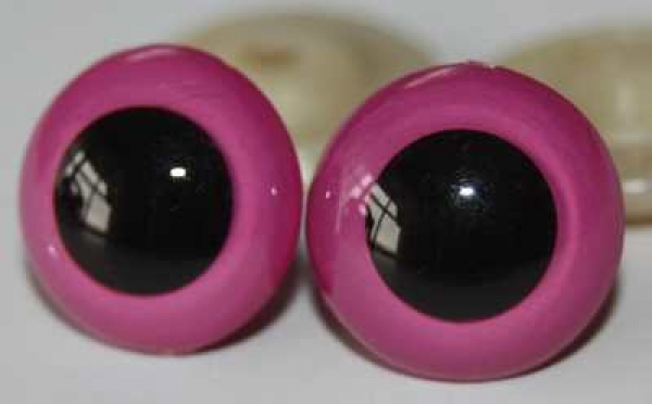 1 Paar Sicherheitsaugen pink