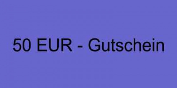 Gutschein im Wert von 50 EUR