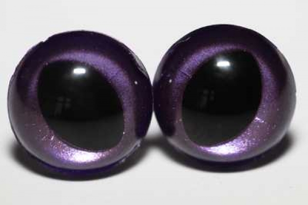 1 Paar Katzenaugen Drachenaugen Sicherheitsaugen violett metallic